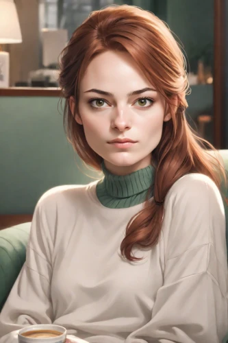 woman drinking coffee,cappuccino,woman at cafe,espresso,cinnamon girl,girl with cereal bowl,macchiato,the girl's face,coffee background,irish coffee,woman face,redheads,redhead doll,café au lait,stressed woman,caffè americano,barista,woman thinking,the coffee,woman sitting