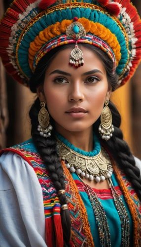indian woman,peruvian women,indian bride,indian headdress,indian girl,ethnic design,ethnic dancer,traditional costume,ancient costume,indian,assyrian,ethnic,asian costume,east indian,rajasthan,inner mongolian beauty,headdress,indian girl boy,warrior woman,girl in a historic way,Photography,General,Fantasy