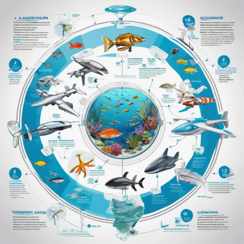vector infographic,ocean pollution,connected world,animal migration,pilotfish,marine diversity,infographic elements,world travel,copernican world system,flight instruments,financial world,infographics,aquaculture,ecological footprint,aquatic animals,blue planet,fleet and transportation,map of the world,world map,forage fish,Unique,Design,Infographics