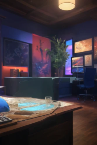 visual effect lighting,blur office background,blue room,3d render,blue lamp,aquarium lighting,3d rendering,scene lighting,3d rendered,aqua studio,3d background,sci fi surgery room,aquarium decor,livingroom,ufo interior,game room,ambient lights,digital compositing,render,backgrounds