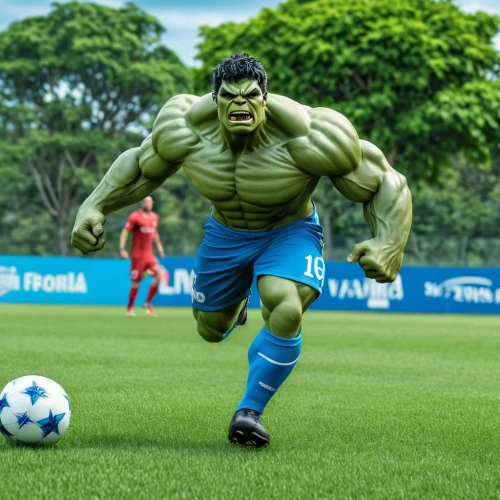 hulk,incredible hulk,minion hulk,avenger hulk hero,footballer,artificial turf,soccer player,children's soccer,football player,sports hero fella,photoshop creativity,goalkeeper,soccer,fifa 2018,artificial grass,world cup,cleanup,ronaldo,soccer kick,body-building,Photography,General,Realistic