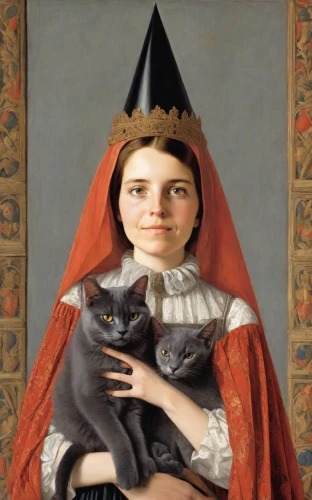 gothic portrait,napoleon cat,cat sparrow,portrait of christi,cat portrait,ritriver and the cat,cat child,cat european,child portrait,cat image,portrait of a girl,cepora judith,the cat,girl with dog,orlovsky,figaro,portrait of a woman,w 21,crow queen,katz