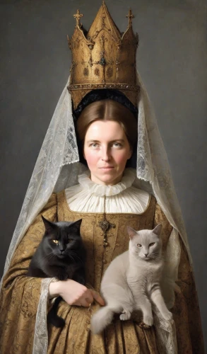 gothic portrait,portrait of christi,cat sparrow,napoleon cat,cat portrait,cat european,cat family,cat image,portrait of a woman,the prophet mary,margaret,stepmother,girl in a historic way,the mother and children,she-cat,portrait of a girl,saint therese of lisieux,woman holding pie,queen anne,cat mom