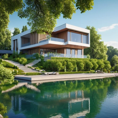 house by the water,house with lake,modern house,3d rendering,luxury property,mid century house,pool house,holiday villa,luxury home,beautiful home,dunes house,modern architecture,luxury real estate,summer house,render,bendemeer estates,private house,villa,contemporary,lake view,Photography,General,Realistic