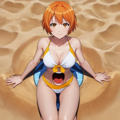 one-piece swimsuit,nami,beach toy,playing in the sand,beach snake,beach background,white sand,beach shell,nemo,beached,summer swimsuit,beach towel,beach sports,beach scenery,bathing suit,singing sand,beach ball,head stuck in the sand,sunblock,tan-tan