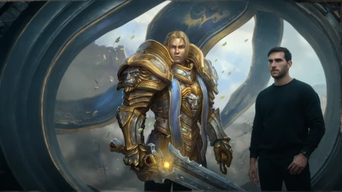 golden frame,paladin,gold frame,gold wall,fantasy picture,heroic fantasy,massively multiplayer online role-playing game,gear shaper,the archangel,fantasy art,magistrate,digital compositing,portrait background,foil and gold,sci fiction illustration,arcanum,advisors,gold paint stroke,golden unicorn,paysandisia archon