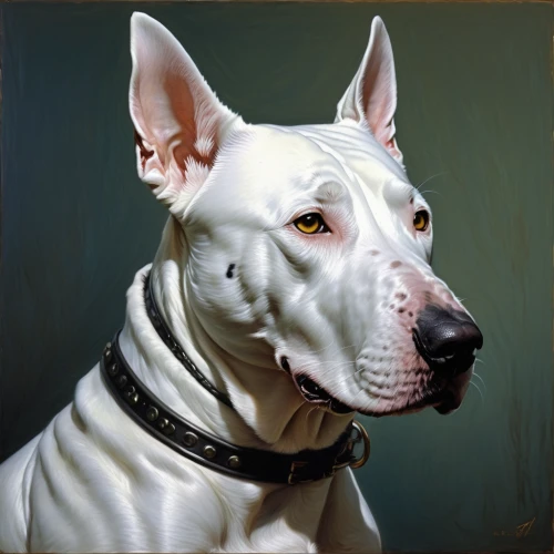 bull terrier (miniature),bull terrier,dogo argentino,white staffordshire bull terrier,american pit bull terrier,american bulldog,american staffordshire terrier,thai ridgeback,great dane,white dog,pet portrait,bruno jura hound,pit bull,animal portrait,staffordshire bull terrier,bandog,bully kutta,pharaoh hound,bull and terrier,bulbull,Illustration,Realistic Fantasy,Realistic Fantasy 03