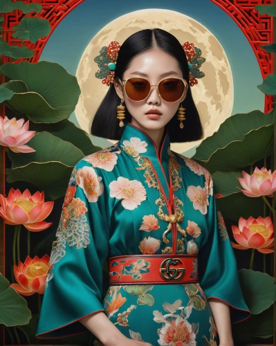 geisha girl,oriental painting,chinese art,oriental princess,oriental girl,geisha,oriental,asian vision,peking opera,orientalism,sacred lotus,asian woman,chinese style,vintage asian,lotus blossom,taiwanese opera,asia,asian culture,jasmine blossom,vietnamese woman,Illustration,Realistic Fantasy,Realistic Fantasy 08