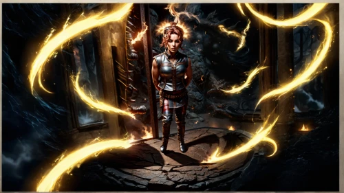 torch-bearer,sorceress,firedancer,light bearer,arcanum,pillar of fire,pall-bearer,torchlight,fire siren,zodiac sign libra,neottia nidus-avis,metallurgy,horn of amaltheia,flame spirit,magic grimoire,runes,quarterstaff,the white torch,igniter,summoner