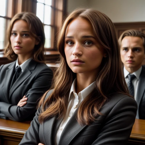 the girl's face,contemporary witnesses,lawyer,lawyers,private school,attorney,detention,the stake,students,jury,barrister,school uniform,suits,marble collegiate,school administration software,school enrollment,common law,high school,schools,business school
