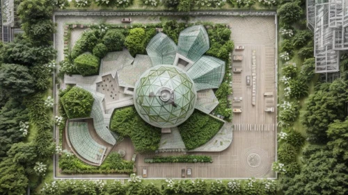 garden of plants,chinese architecture,villa borghese,the old botanical garden,palace garden,giant buddha of tian tan,tehran aerial,villa d'este,green garden,gardens by the bay,garden of the fountain,shenzhen vocational college,garden elevation,secret garden of venus,gardens,shanghai,vienna's central cemetery,view from above,singapore,overhead view,Landscape,Landscape design,Landscape space types,Art And Cultural Spaces