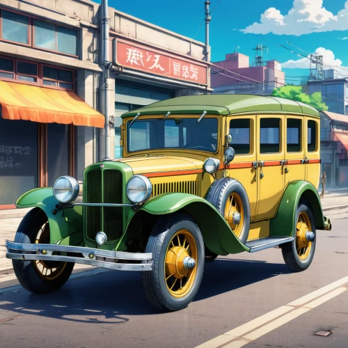 retro vehicle,ford model a,austin 7,vintage vehicle,antique car,packard patrician,ford model aa,vintage car,new vehicle,ford model b,ford cargo,car hop,ford model t,hispano-suiza h6,ford car,veteran car,game car,retro car,retro automobile,trolley bus,Illustration,Japanese style,Japanese Style 03