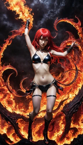 fire siren,fire devil,fire angel,fire eater,fire-eater,fire background,woman fire fighter,fire fighter,flame spirit,flame robin,fire master,fire lily,inferno,fire cherry,flame of fire,burning earth,fire heart,pillar of fire,conflagration,fire dance,Illustration,Japanese style,Japanese Style 18