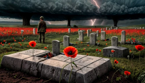 war graves,red poppies,poppy field,poppy fields,poppies in the field drain,photo manipulation,seidenmohn,australian cemetery,soldier's grave,field of poppies,the fallen,klatschmohn,anzac,remembrance day,french military graveyard,papaver,red poppy,coquelicot,grave stones,life after death