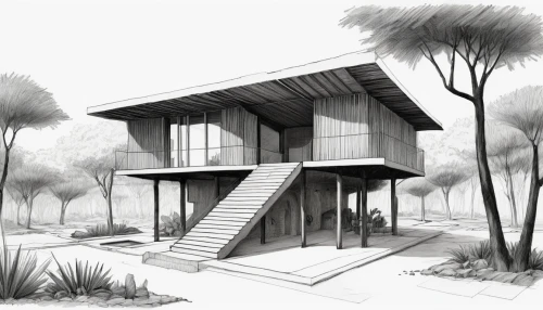 house drawing,timber house,wooden house,mid century house,inverted cottage,modern house,dunes house,houses clipart,house in the forest,stilt house,cubic house,eco-construction,garden elevation,house shape,modern architecture,frame house,landscape designers sydney,wooden hut,archidaily,residential house,Illustration,Black and White,Black and White 26