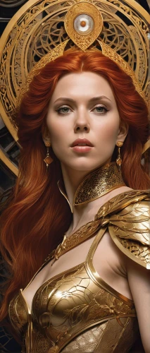 sorceress,mary-gold,celtic woman,celtic queen,gold filigree,heroic fantasy,fantasy woman,golden crown,priestess,fantasy art,athena,breastplate,golden apple,gold lacquer,horoscope libra,fantasy portrait,golden mask,the enchantress,gold paint stroke,gold jewelry,Photography,General,Realistic