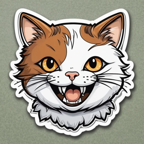 clipart sticker,cat vector,calico cat,red tabby,sticker,red whiskered bulbull,animal stickers,cartoon cat,kawaii patches,american curl,kawaii animal patches,turkish van,cat-ketch,whiskered,stickers,my clipart,rusty-spotted cat,funny cat,tabby cat,a badge,Illustration,American Style,American Style 13