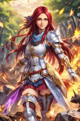 female warrior,elza,fire background,joan of arc,kosmea,eufiliya,fire angel,swordswoman,catarina,6-cyl in series,strong woman,fire siren,flame robin,stone background,warrior woman,4-cyl in series,portrait background,japanese sakura background,minerva,fire poker flower