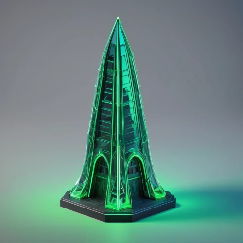 obelisk,spire,basil's cathedral,3d model,obelisk tomb,glass pyramid,steeple,russian pyramid,3d render,altar bell,space ship model,light cone,shard of glass,lava lamp,patrol,3d object,templedrom,electric tower,3d rendered,medieval hourglass,Unique,3D,Isometric