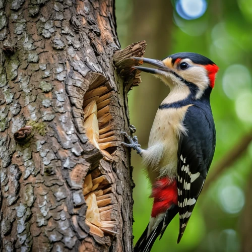 great spotted woodpecker,woodpecker,woodpecker bird,woodpecker finch,pileated woodpecker,acorn woodpecker,red feeder,hairy woodpecker,red-bellied woodpecker,red beak,flicker woodpecker,bird food,ivory-billed woodpecker,bird feeding,pied triller,red bellied woodpecker,red bunting,bird feeder,red-cheeked,sharp beak,Photography,General,Realistic