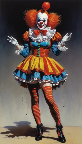 horror clown,rodeo clown,scary clown,creepy clown,clown,it,clowns,marionette,ringmaster,circus,circus animal,harlequin,juggler,jester,killer doll,raggedy ann,cirque,circus show,ronald,pierrot,Illustration,American Style,American Style 07