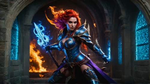 blue enchantress,firedancer,fantasy woman,sorceress,female warrior,fire angel,fire artist,fire background,the enchantress,heroic fantasy,fiery,massively multiplayer online role-playing game,fire siren,sterntaler,fantasy warrior,flame spirit,merida,firethorn,hall of the fallen,dark elf