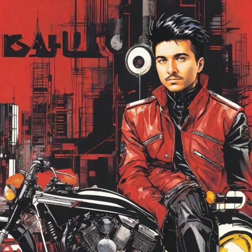 bike pop art,motorcyclist,elvis,biker,motorcycle,motorbike,bandit,guevara,motorcycles,elvis presley,motorcycle racer,pompadour,bullet ride,vector illustration,renegade,vector graphic,italian poster,motorcycling,vector art,daredevil