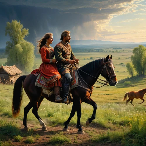 man and horses,horseback,hunting scene,western riding,horse herder,biblical narrative characters,fantasy picture,shepherd romance,horse riders,endurance riding,east-european shepherd,cossacks,digital compositing,horseback riding,germanic tribes,beagador,bohemian shepherd,nomadic people,king shepherd,landscape background,Photography,General,Fantasy