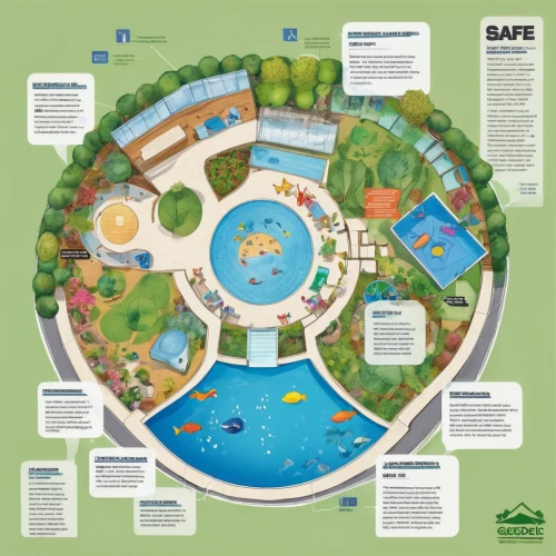 aquaculture,ecological footprint,safe island,swim ring,water resources,wastewater treatment,artificial islands,infographic elements,raft guide,coastal protection,ecological sustainable development,water courses,solar cell base,ecoregion,environmental protection,ecosystem,sewage treatment plant,school design,landscape plan,artificial island,Unique,Design,Infographics