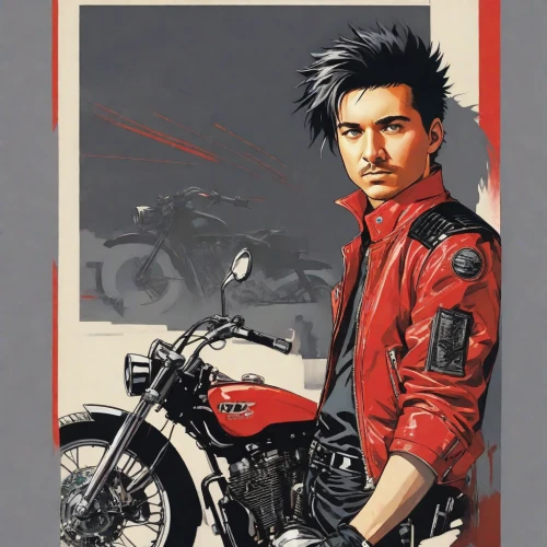 motorcyclist,bike pop art,motorcycle,suzuki,motorbike,motorcycle racer,guevara,biker,vector graphic,no motorbike,motorcycles,ducati,motorcycling,pompadour,frame illustration,vector illustration,motor-bike,vector art,yamaha,renegade