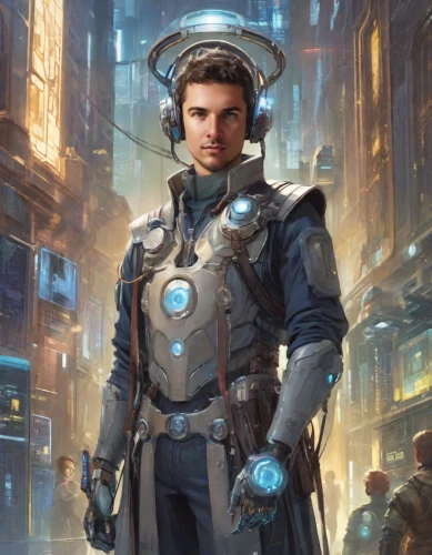 cyborg,cyberpunk,engineer,steel man,drone pilot,scifi,fallout4,futuristic,cybernetics,combat medic,sci fi,wearables,streampunk,electro,sci-fi,sci - fi,technician,star-lord peter jason quill,sci fiction illustration,mercenary