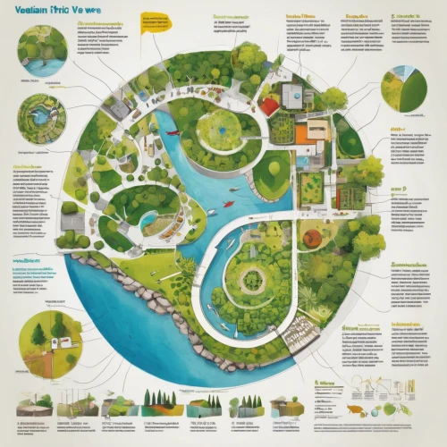 infographic elements,landscape plan,ecological footprint,permaculture,ecological sustainable development,ecoregion,smart city,vector infographic,infographics,olympiapark,artificial islands,urban development,urban design,city map,brochure,city cities,nature conservation,river of life project,artificial island,water courses,Unique,Design,Infographics