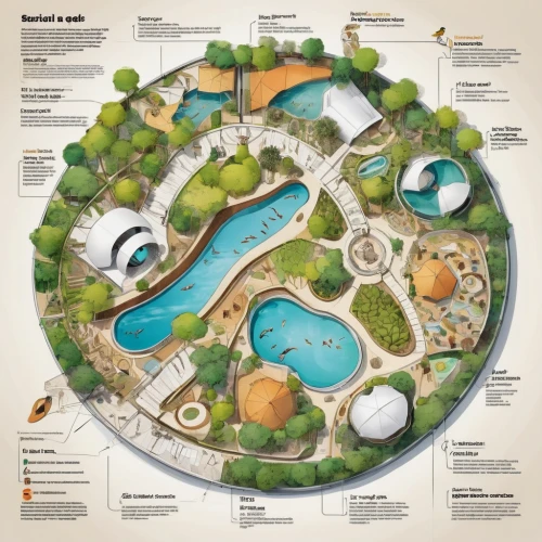 landscape plan,golf resort,artificial islands,permaculture,artificial island,golf courses,ecological footprint,wastewater treatment,floating islands,feng shui golf course,water courses,water resources,ecosystem,garden of plants,rainbow world map,nature garden,infographic elements,ecological sustainable development,aeolian landform,golf hotel,Unique,Design,Infographics