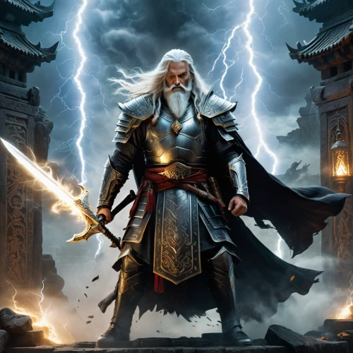 god of thunder,prejmer,massively multiplayer online role-playing game,heroic fantasy,norse,gandalf,odin,thorin,witcher,collectible card game,magus,strom,lokdepot,dwarf sundheim,thor,dane axe,zeus,magistrate,the wizard,nördlinger ries,Photography,General,Fantasy