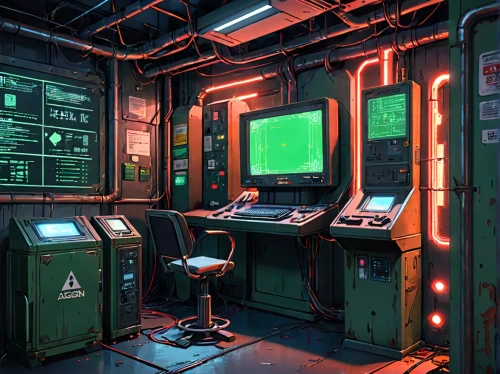 sci fi surgery room,computer room,arcade game,ufo interior,game room,arcade,arcade games,scifi,arcades,engine room,research station,video game arcade cabinet,the server room,sci - fi,sci-fi,laboratory,sci fi,computer workstation,screens,consoles,Anime,Anime,Realistic