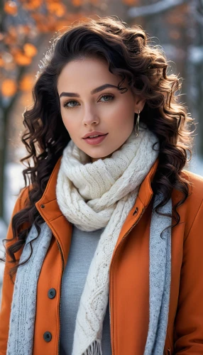 women clothes,women fashion,romantic look,artificial hair integrations,winter background,management of hair loss,east-european shepherd,portrait photographers,young woman,portrait photography,beautiful young woman,colorpoint shorthair,autumn background,young model istanbul,layered hair,attractive woman,menswear for women,female model,curly brunette,scarf,Photography,General,Natural