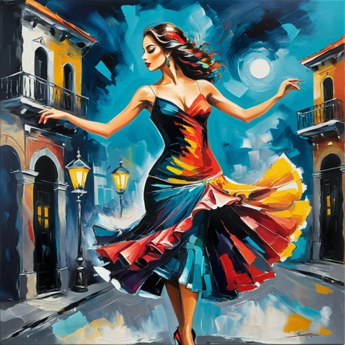 latin dance,flamenco,salsa dance,dance with canvases,dance,man in red dress,italian painter,dancer,dancing,art painting,oil painting on canvas,argentinian tango,dancers,the carnival of venice,love dance,oil painting,twirl,valse music,tango argentino,street dance,Conceptual Art,Oil color,Oil Color 24