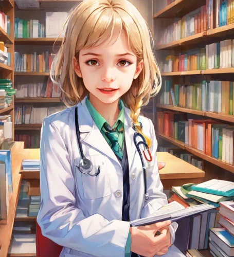 physician,female doctor,medical illustration,pharmacy,doctor,pharmacist,cartoon doctor,theoretician physician,librarian,pediatrics,doctors,medical sister,nurse uniform,veterinarian,veterinary,dr,ship doctor,girl studying,diagnosis,clinic