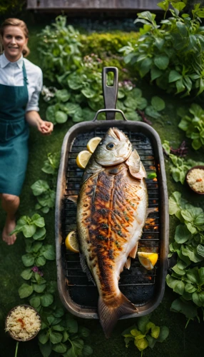 tilapia,painted grilled,giant carp,outdoor cooking,frying fish,hüftfilet,common carp,ikan bakar,red seabream,koi carp,grilled food,sole meunière,grilled,catering service bern,fish fry,chef,fish products,fried fish,koi carps,barbeque,Photography,General,Cinematic