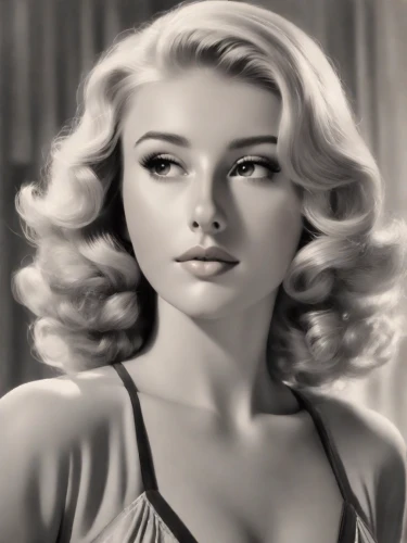 marylyn monroe - female,marylin monroe,merilyn monroe,marilyn,gena rolands-hollywood,jane russell-female,ann margarett-hollywood,retro woman,blonde woman,ingrid bergman,digital painting,vintage woman,femme fatale,retro women,hollywood actress,vintage female portrait,eva saint marie-hollywood,1950s,ester williams-hollywood,sarah walker