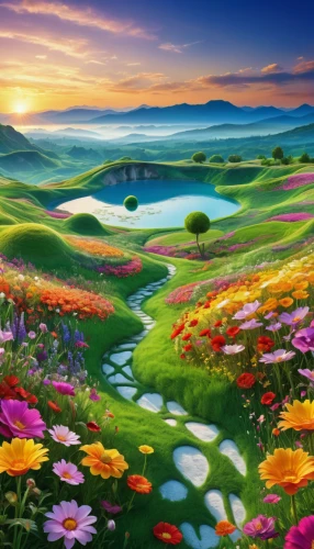 meadow landscape,landscape background,golf landscape,flower meadow,flower field,golf course background,beautiful landscape,splendor of flowers,springtime background,fantasy landscape,flowering meadow,blanket of flowers,nature landscape,field of flowers,summer meadow,blooming field,salt meadow landscape,meadow in pastel,spring meadow,mountain meadow,Photography,Fashion Photography,Fashion Photography 04
