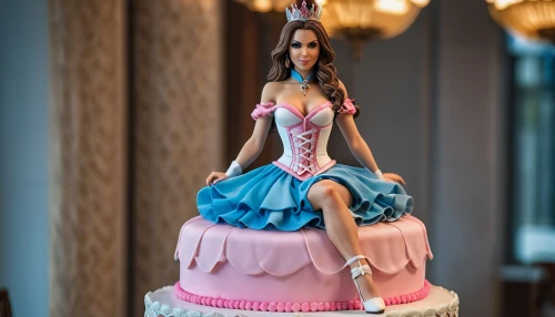 quinceañera,a cake,wedding cake,sweetheart cake,sugar paste,dress doll,birthday cake,cake stand,doll dress,torta,cake decorating,cake,the cake,bachelorette party,little cake,bridal shower,fondant,baby shower cake,cake shop,torte,Photography,General,Realistic