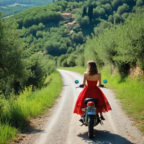 piaggio ciao,vespa,tuscany,motorcycle tours,motorcycle tour,piaggio,provencal life,travel woman,campagna,open road,italia,winding road,motorcycling,moped,italy,countrygirl,winding roads,motorella,ride out,provence,Photography,General,Realistic