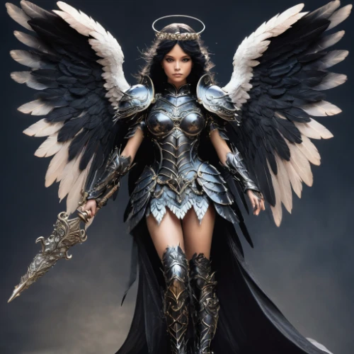 archangel,dark angel,the archangel,black angel,angel figure,stone angel,goddess of justice,angel,guardian angel,vax figure,angels of the apocalypse,angel of death,angelology,baroque angel,uriel,fire angel,business angel,female warrior,angel statue,fantasy woman