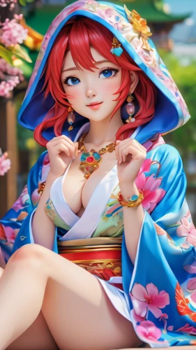 nami,anime japanese clothing,mukimono,kimono,monsoon banner,kotobukiya,3d figure,summer umbrella,hanbok,japanese doll,asian costume,lei,japanese sakura background,poker primrose,siu mei,japanese idol,oriental princess,parasol,anime 3d,spring background,Illustration,Japanese style,Japanese Style 02