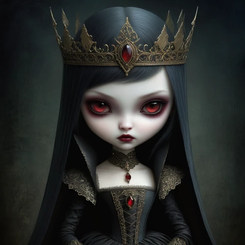 gothic woman,gothic portrait,queen of hearts,queen of the night,vampire lady,crow queen,gothic fashion,vampire woman,lady of the night,priestess,widow,gothic style,dark gothic mood,marionette,goth woman,gothic,queen crown,crowned,evil fairy,imperial crown,Illustration,Abstract Fantasy,Abstract Fantasy 06