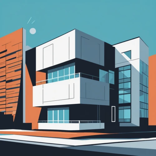 modern architecture,office buildings,school design,modern building,mid century modern,office building,kirrarchitecture,cubic house,contemporary,brutalist architecture,modern house,graphic design studio,music conservatory,3d rendering,new building,biotechnology research institute,modern office,industrial building,buildings,architecture,Illustration,Vector,Vector 01