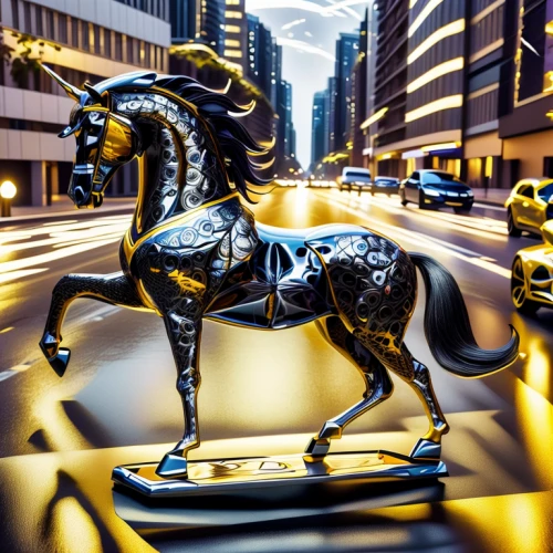 equestrian statue,golden unicorn,bronze horseman,prancing horse,nyse,the horse at the fountain,man and horses,automobile hood ornament,stock exchange broker,centaur,two-horses,painted horse,carousel horse,wall street,sagittarius,stock exchange,spirit of ecstasy,taurus,stock broker,eros statue