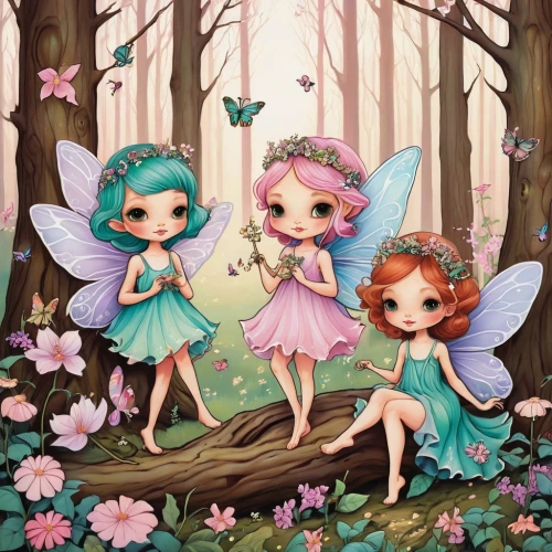 vintage fairies,fairies,fairy forest,butterfly dolls,fairies aloft,fairy world,little girl fairy,child fairy,fairy galaxy,faery,faerie,fairy stand,fairy village,fairy,garden fairy,fairytale characters,little angels,flower fairy,acerola family,fae,Illustration,Abstract Fantasy,Abstract Fantasy 10