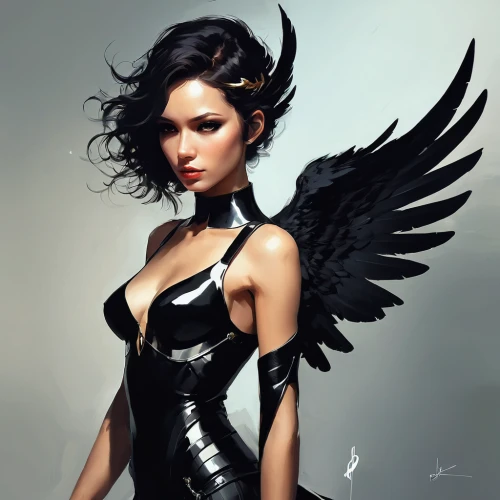 black angel,dark angel,winged,angel wings,angel wing,winged heart,business angel,fallen angel,baroque angel,archangel,angel girl,fantasy art,angel,harpy,vintage angel,wings,angel of death,bird wings,evil fairy,love angel,Conceptual Art,Fantasy,Fantasy 06